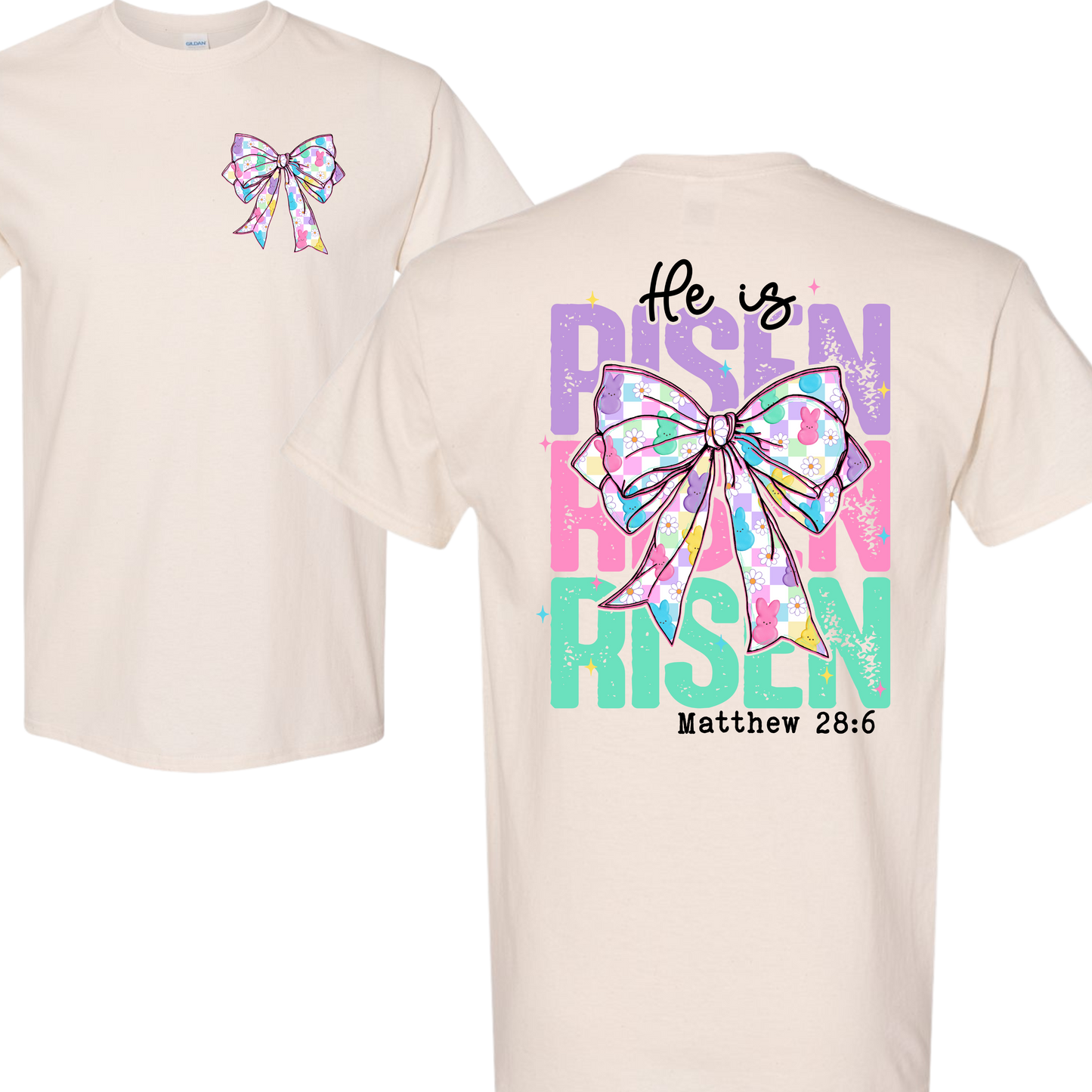 He is Risen Bow T-Shirt
