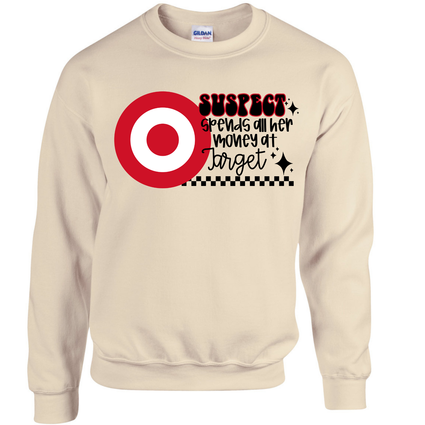 Spends all her money at Target