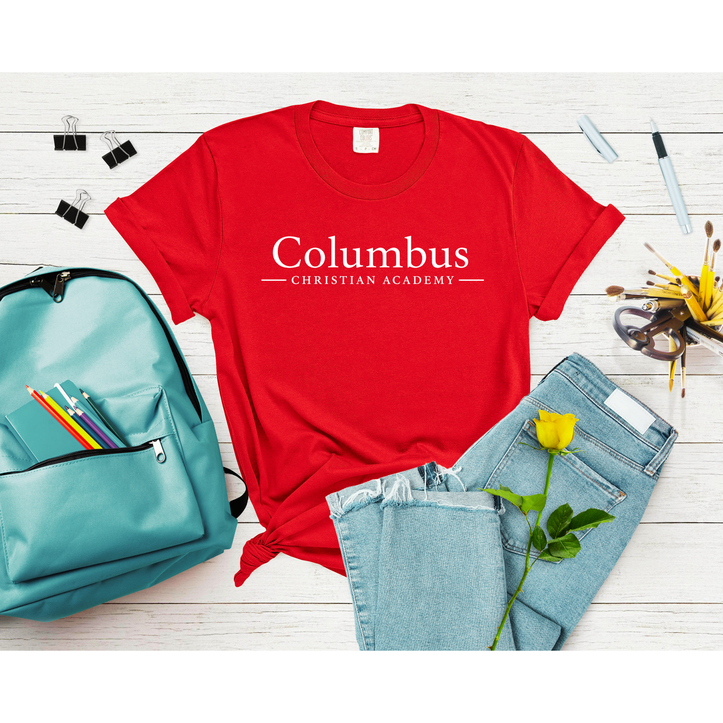 RAMS4 CC T-Shirt (Red)