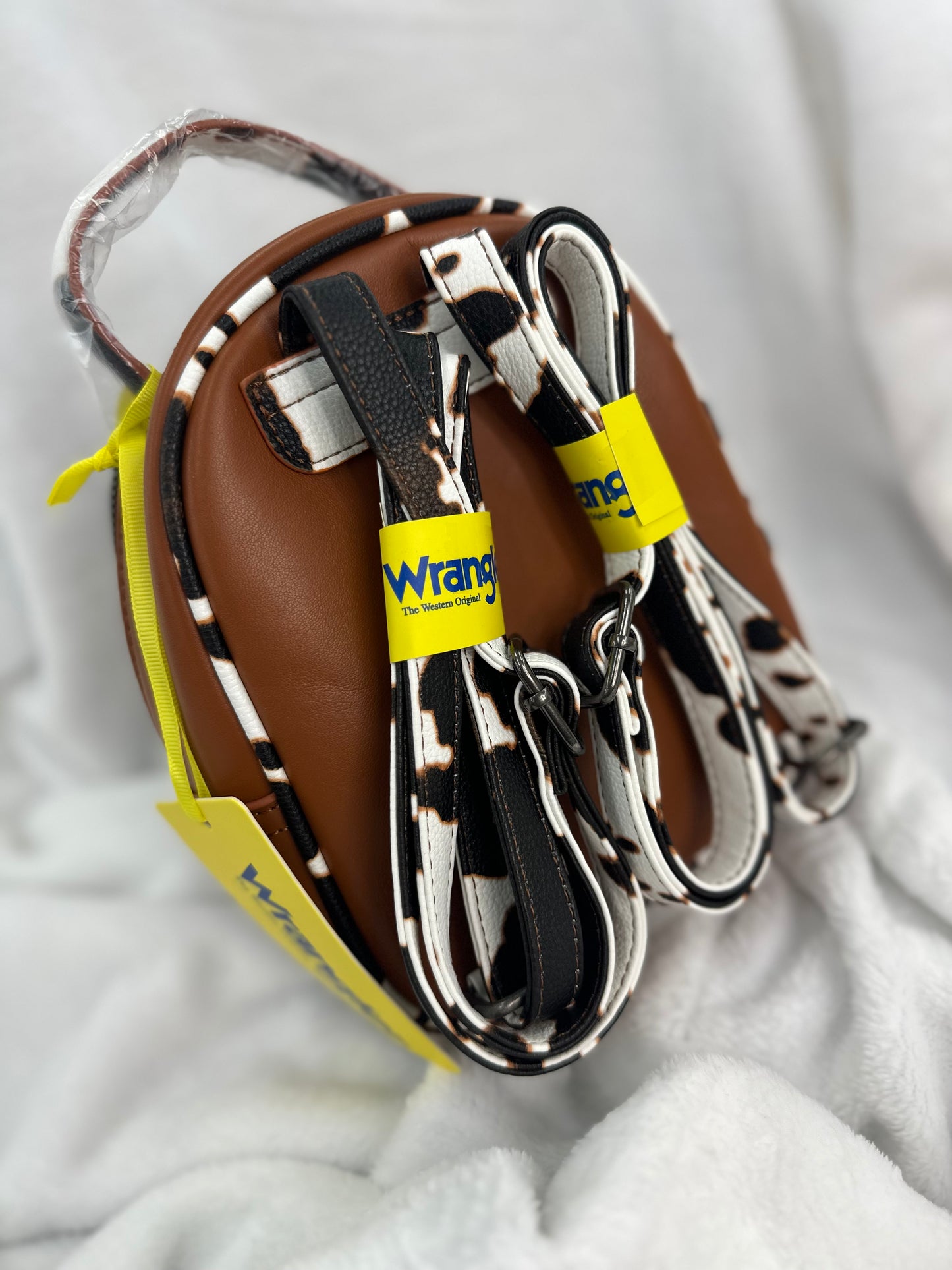 Wrangler Mini Brown Cowprint Backpack