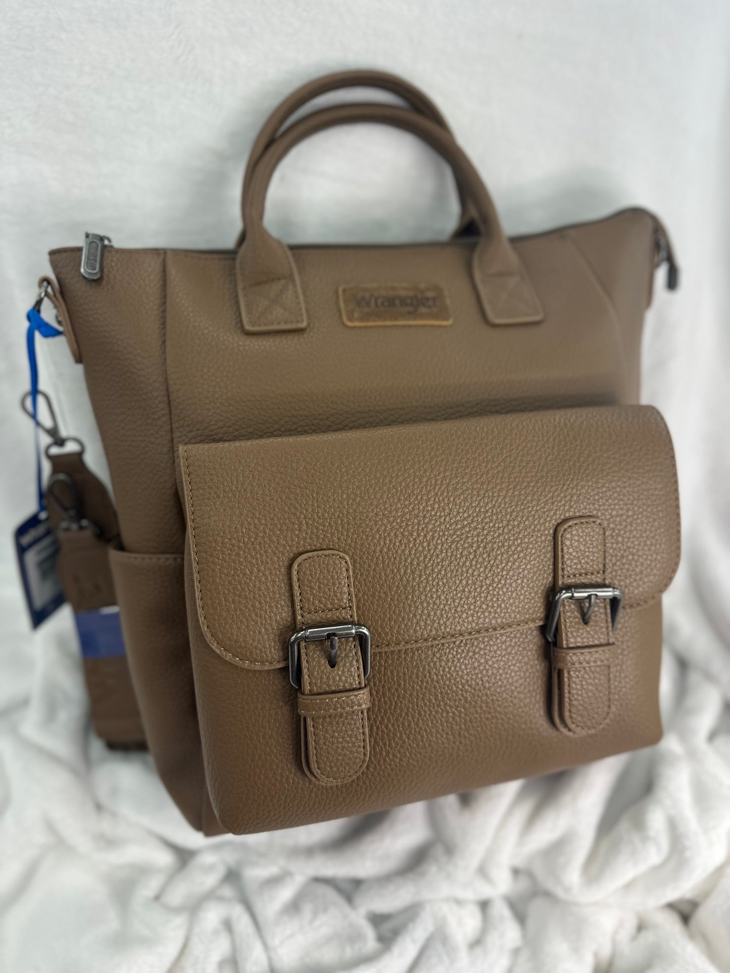 Wrangler Large Caramel Saddle Backpack