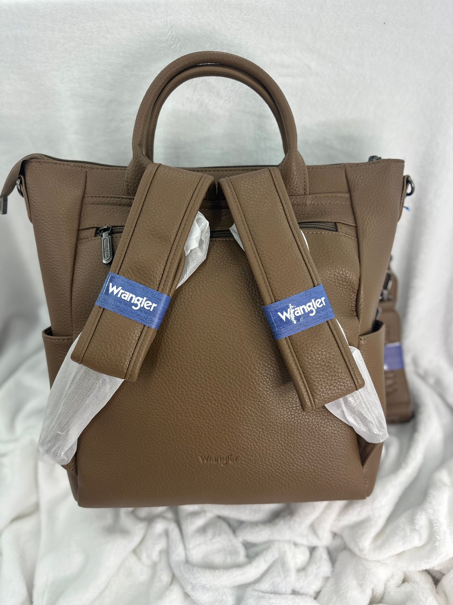 Wrangler Large Caramel Saddle Backpack