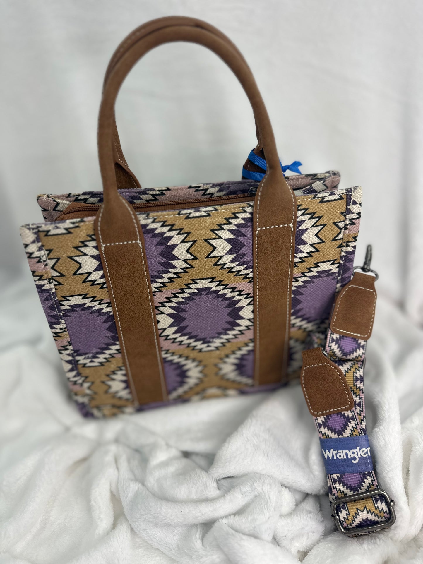 Wrangler Canvas Small Purple Poison Tote