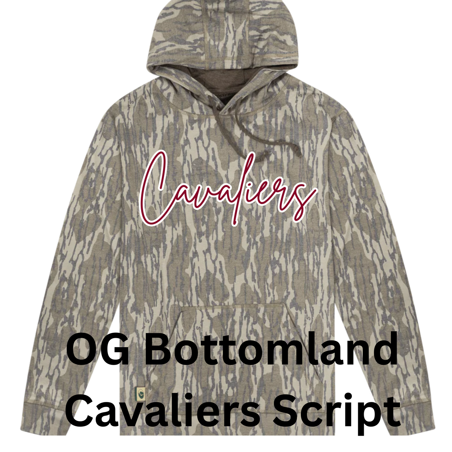 Mossy Oak Washed Out Hoodie w/ Print - Original Bottomland