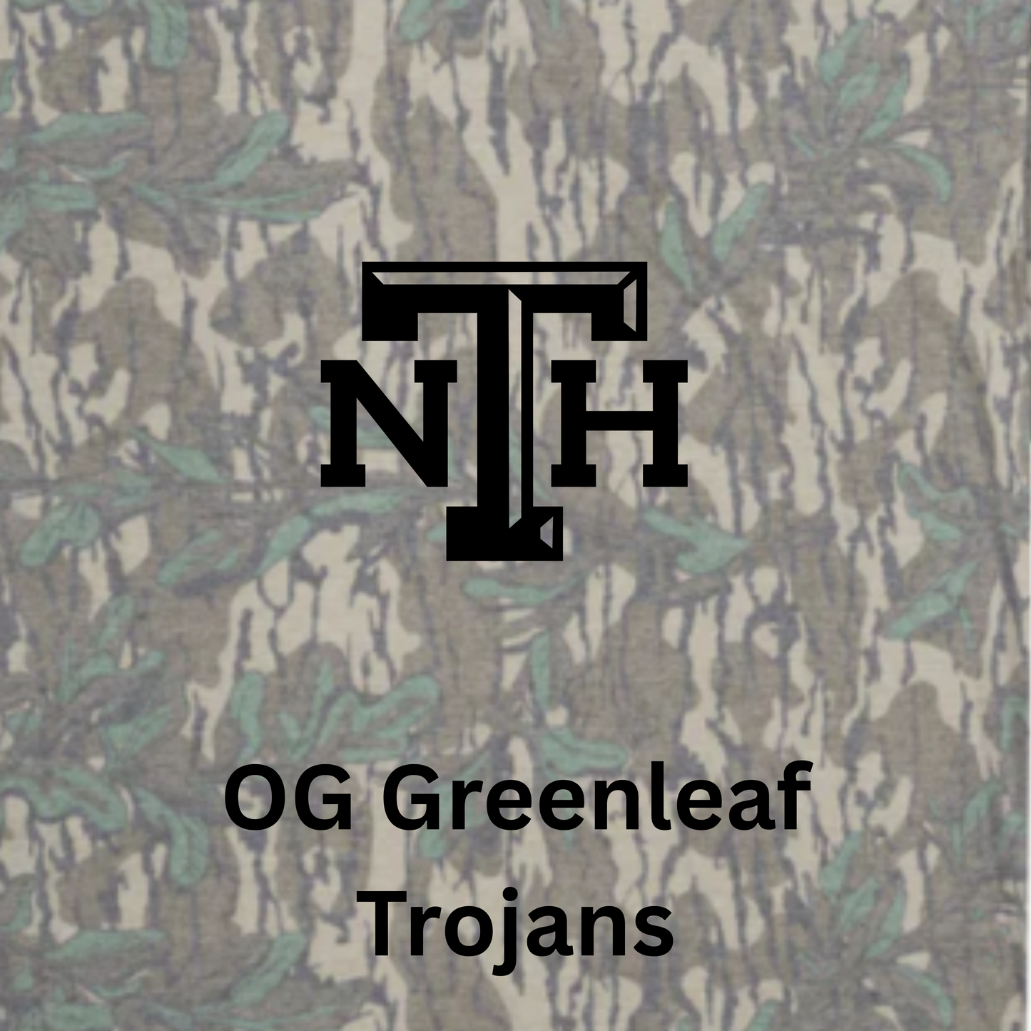 Mossy Oak Washed Out Long Sleeve w/ Print - Greenleaf