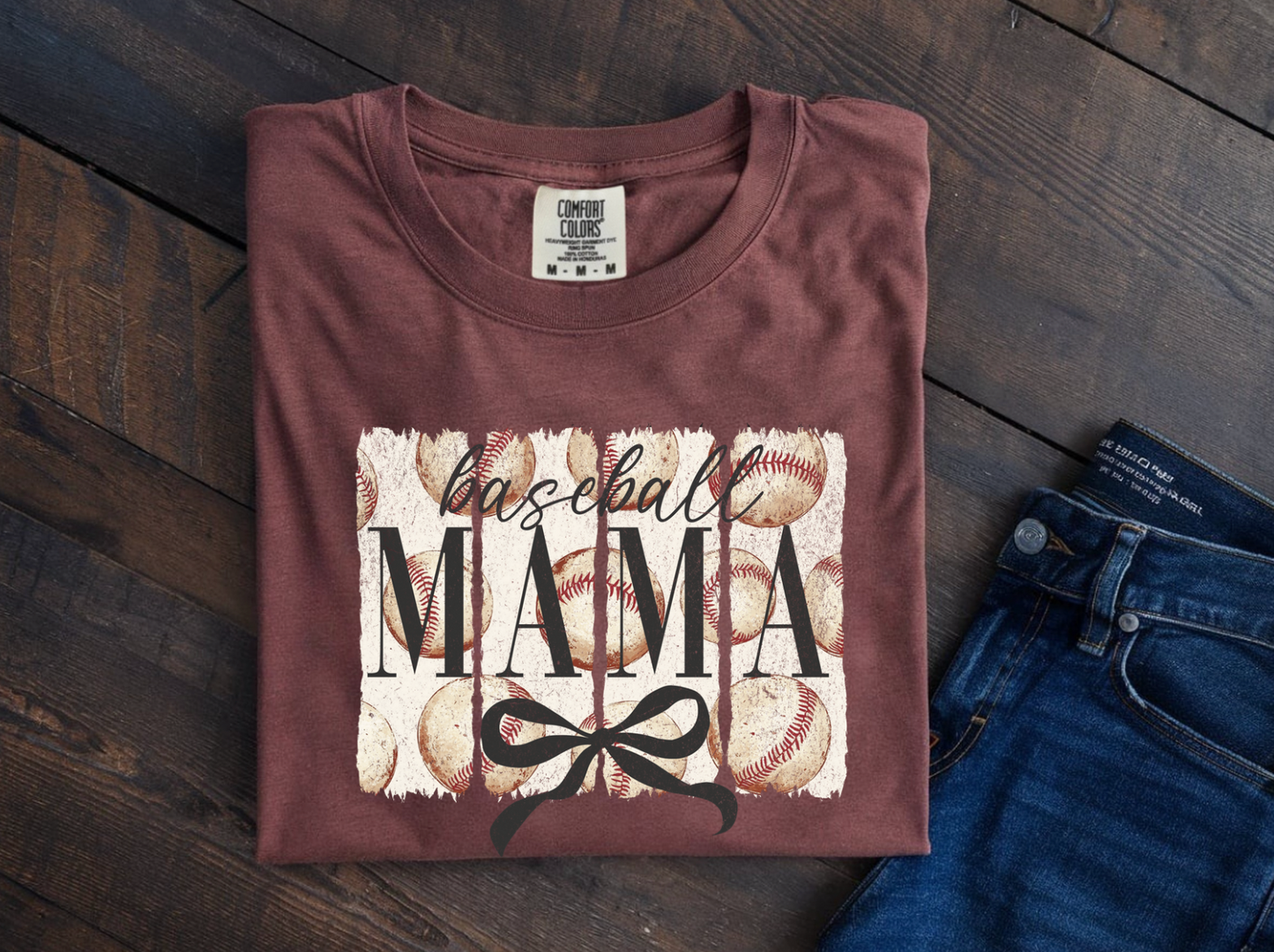 Baseball Mama Bow