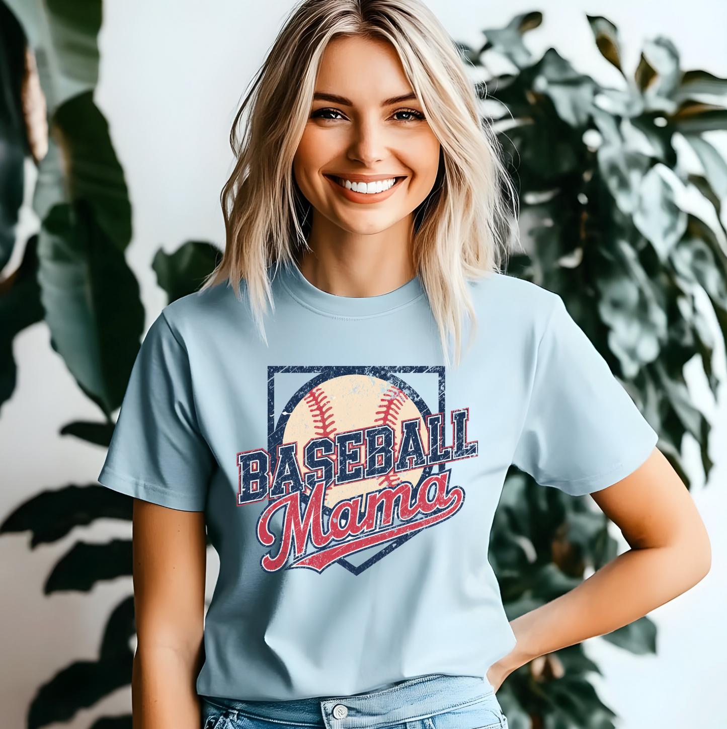 Blue Baseball Mama