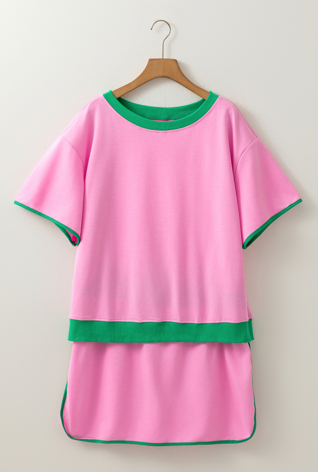 PLUS Bonbon Contrast Shirt/Skort Set