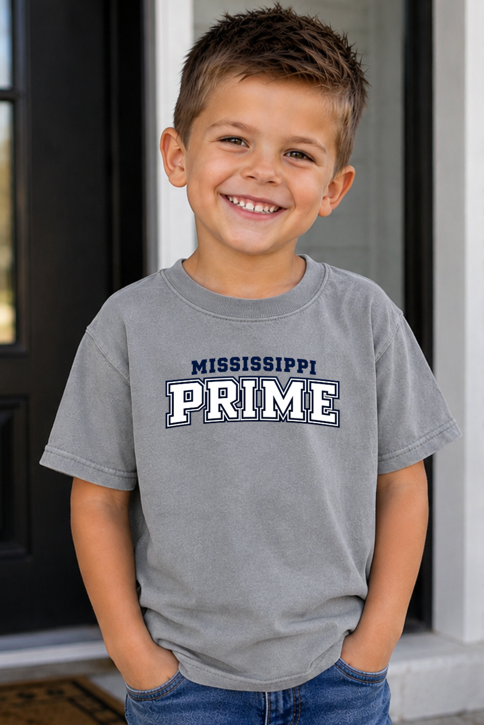 Grey Youth Mississippi Prime T-Shirt