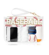 BASEBALL Patch Clear Cosmetic Bag