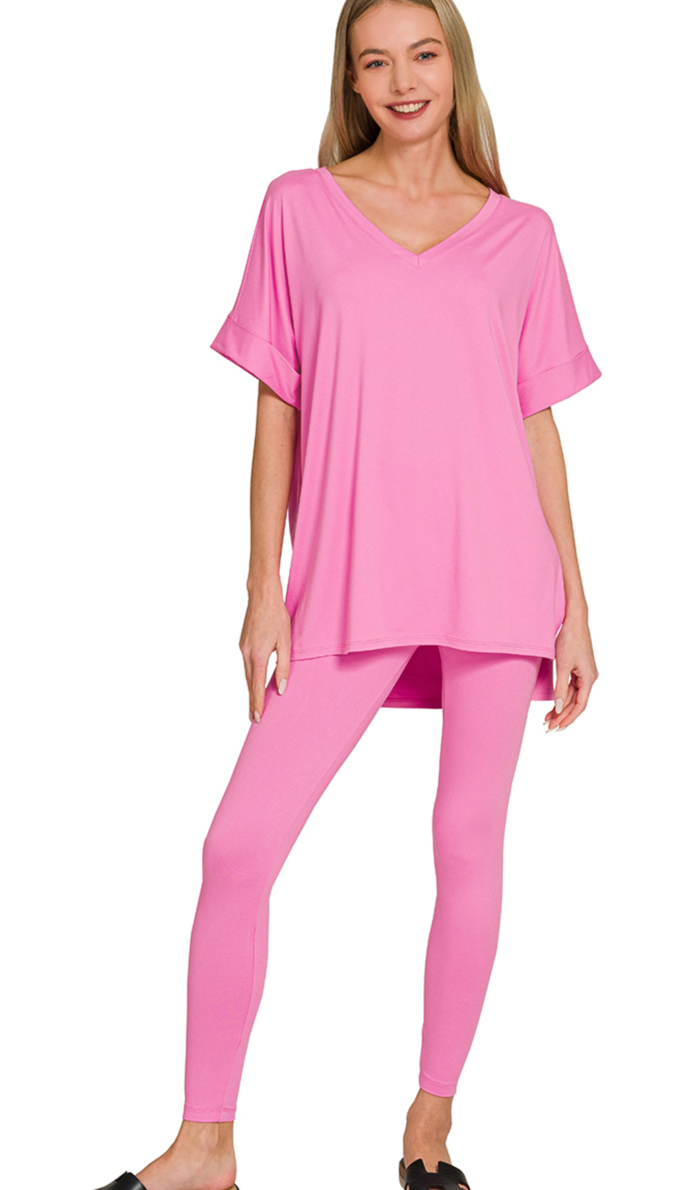 Leggings/VNeck Shirt Sets