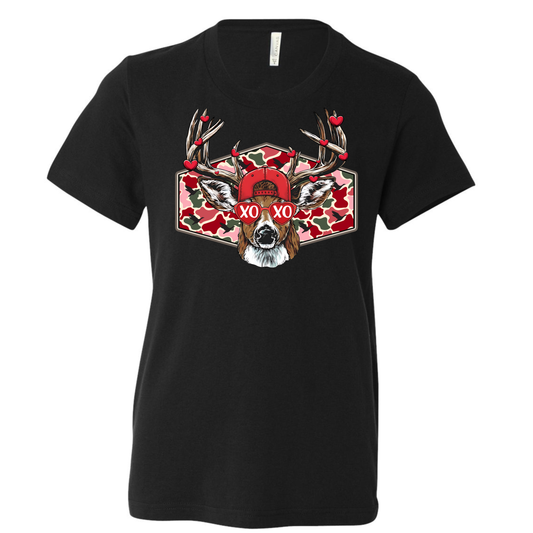 YOUTH Bella Canvas Valentines Day Shirt (Black)