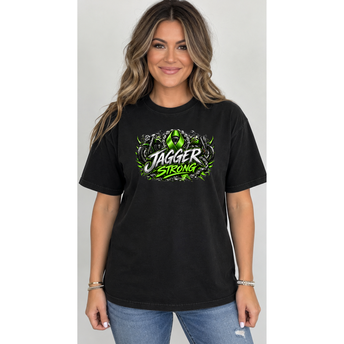 Black Jagger Strong Shirt (Comfort Color)