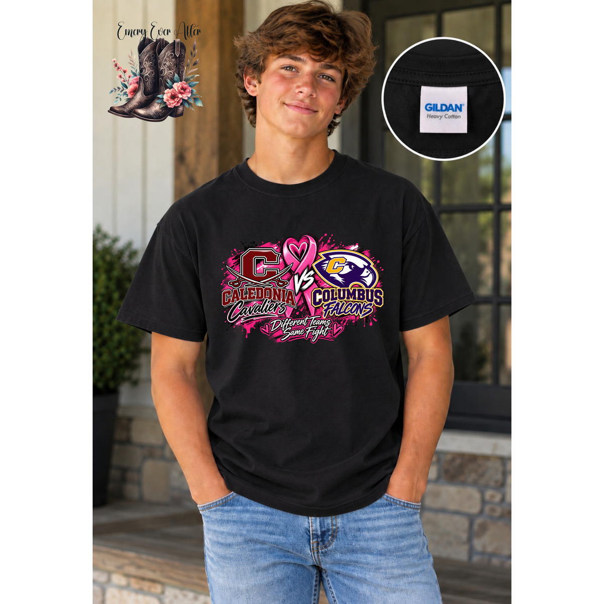 Gildan Pink Out Game Day Shirt (Black)