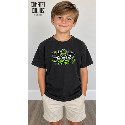Black Youth Jagger Strong Shirt (Comfort Color)