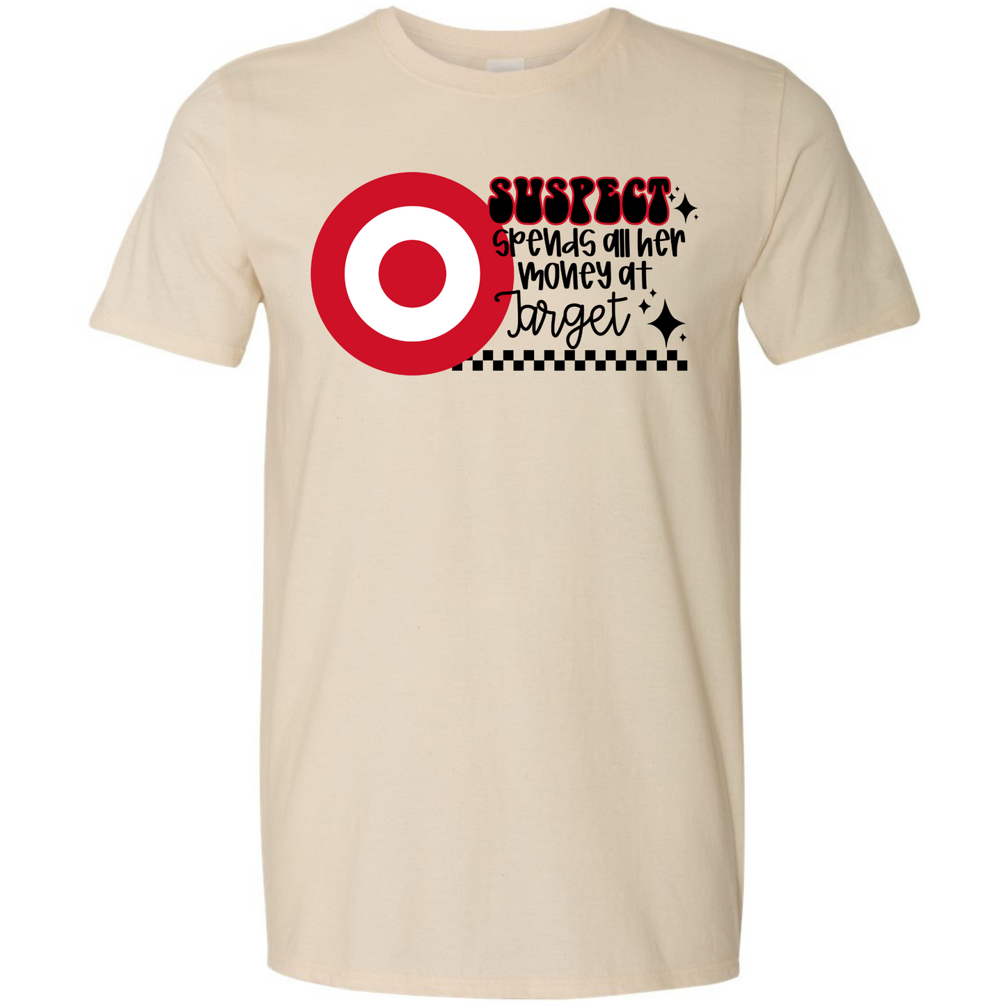 Spends all her money at Target