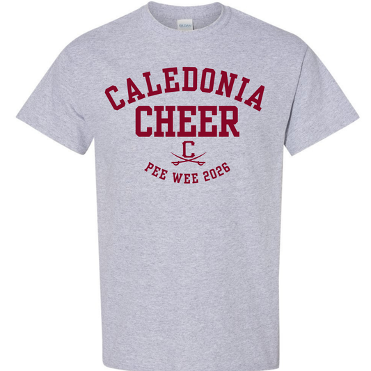 Pee Wee Cheer 2026 T-Shirt (Sport Grey)
