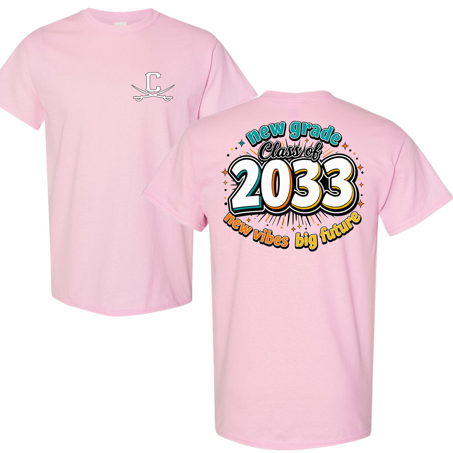 Class of 2033 Shirt (Light Pink)