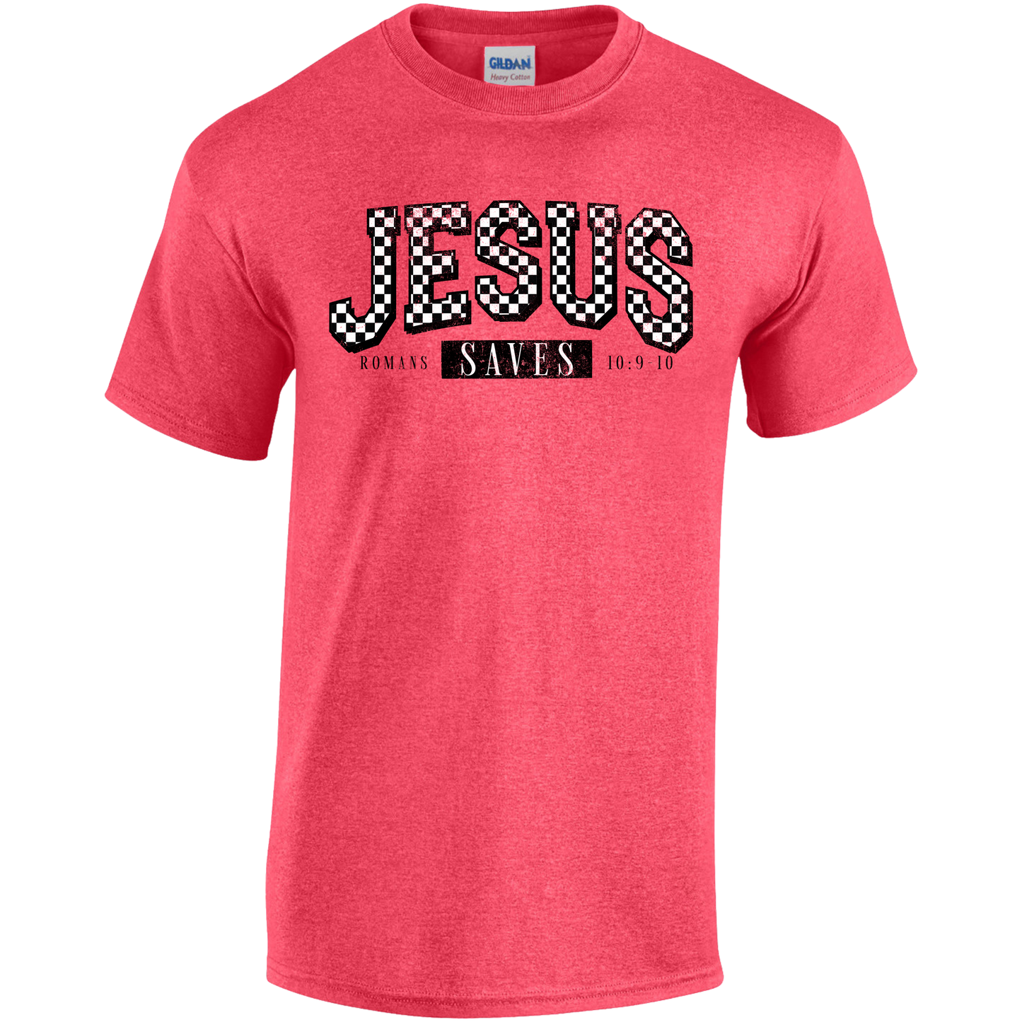 Jesus Saves (checkered)