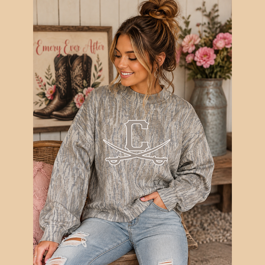 Mossy Oak Mock Neck Sweatshirt (PRE-ORDER)