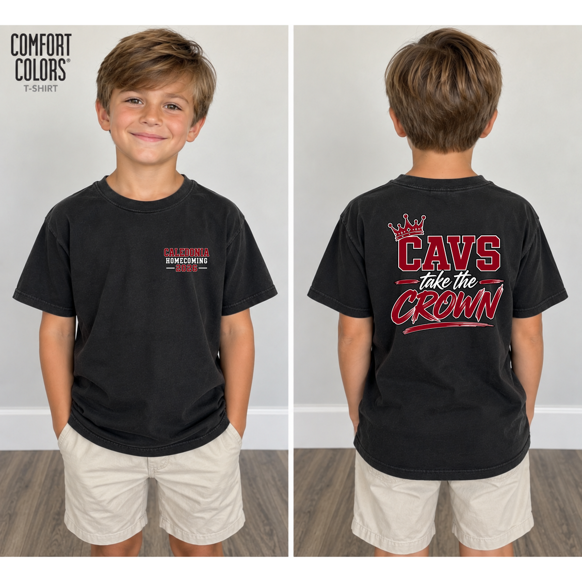 Homecoming 26 Youth Comfort Color Shirt (Black)