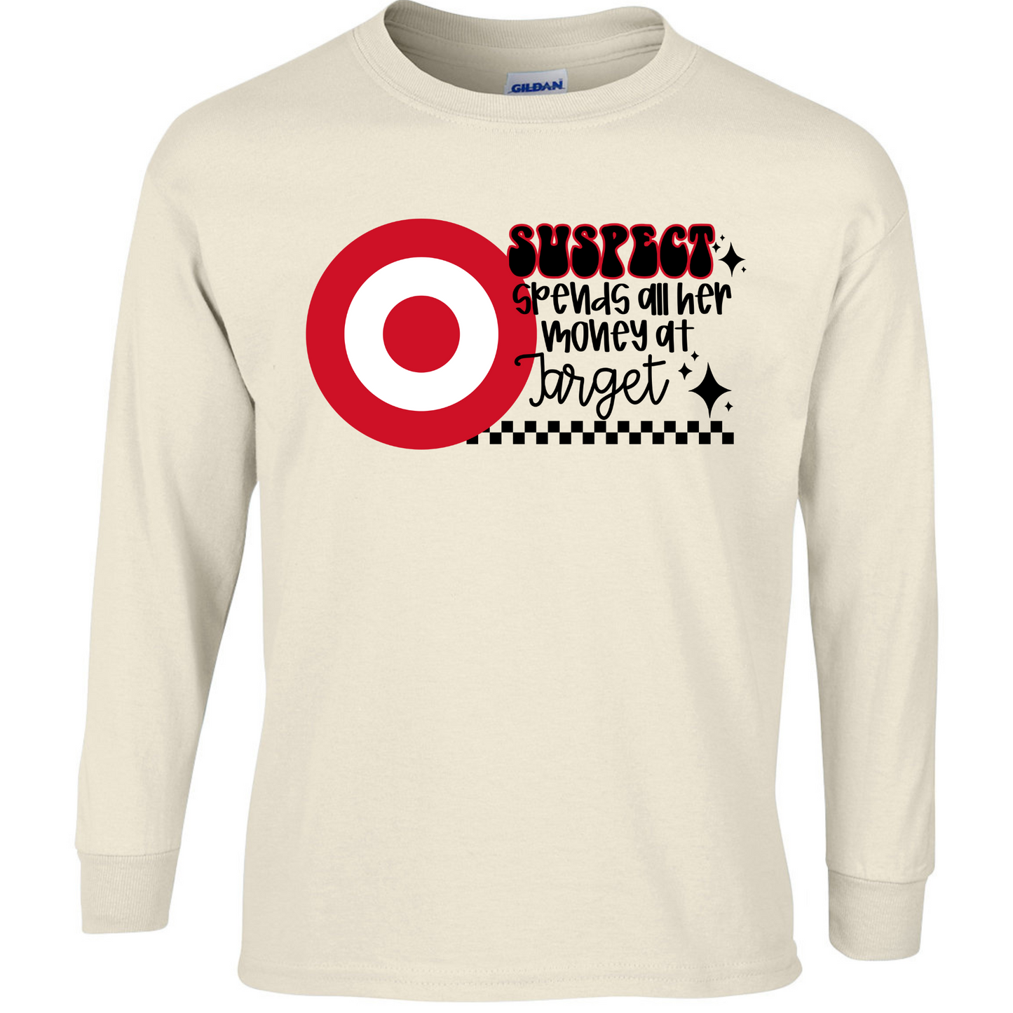 Spends all her money at Target