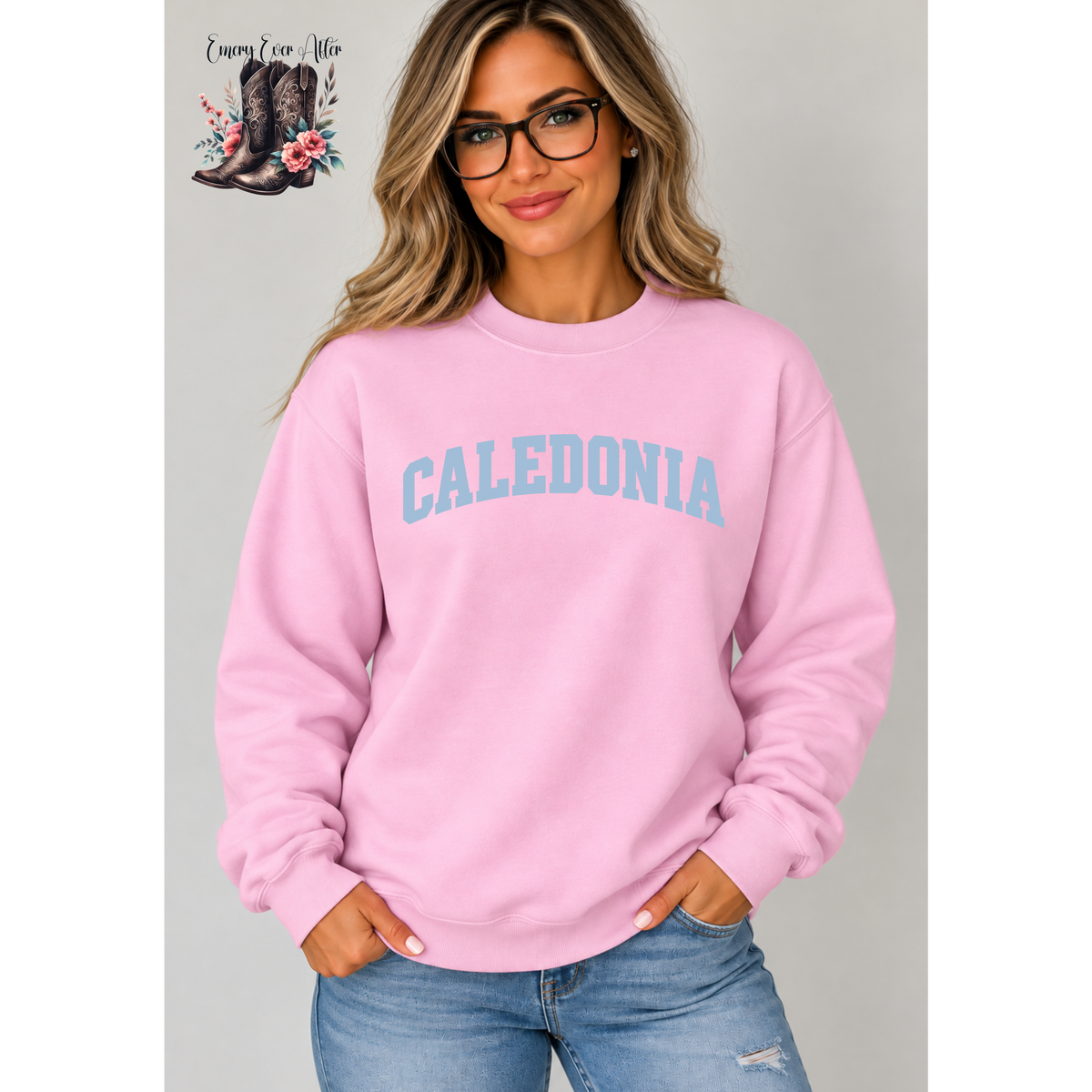 Basketball Gildan Sweatshirt (Light Pink)