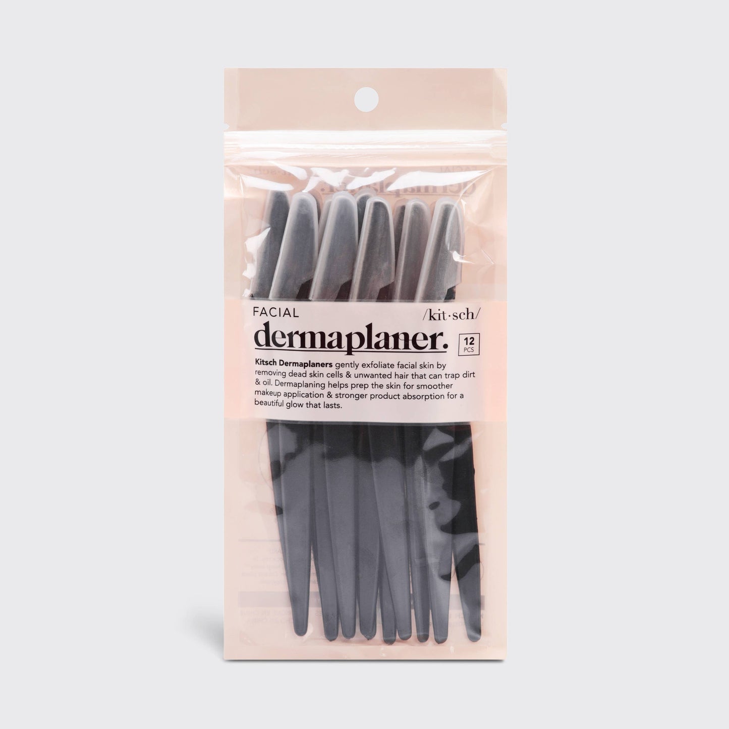 Recycled Plastic Dermaplaners 12pc Blk Set