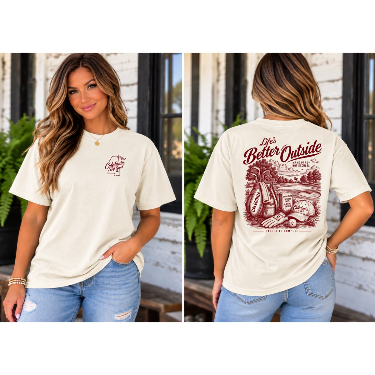 Comfort Color Ivory Golf T-Shirt