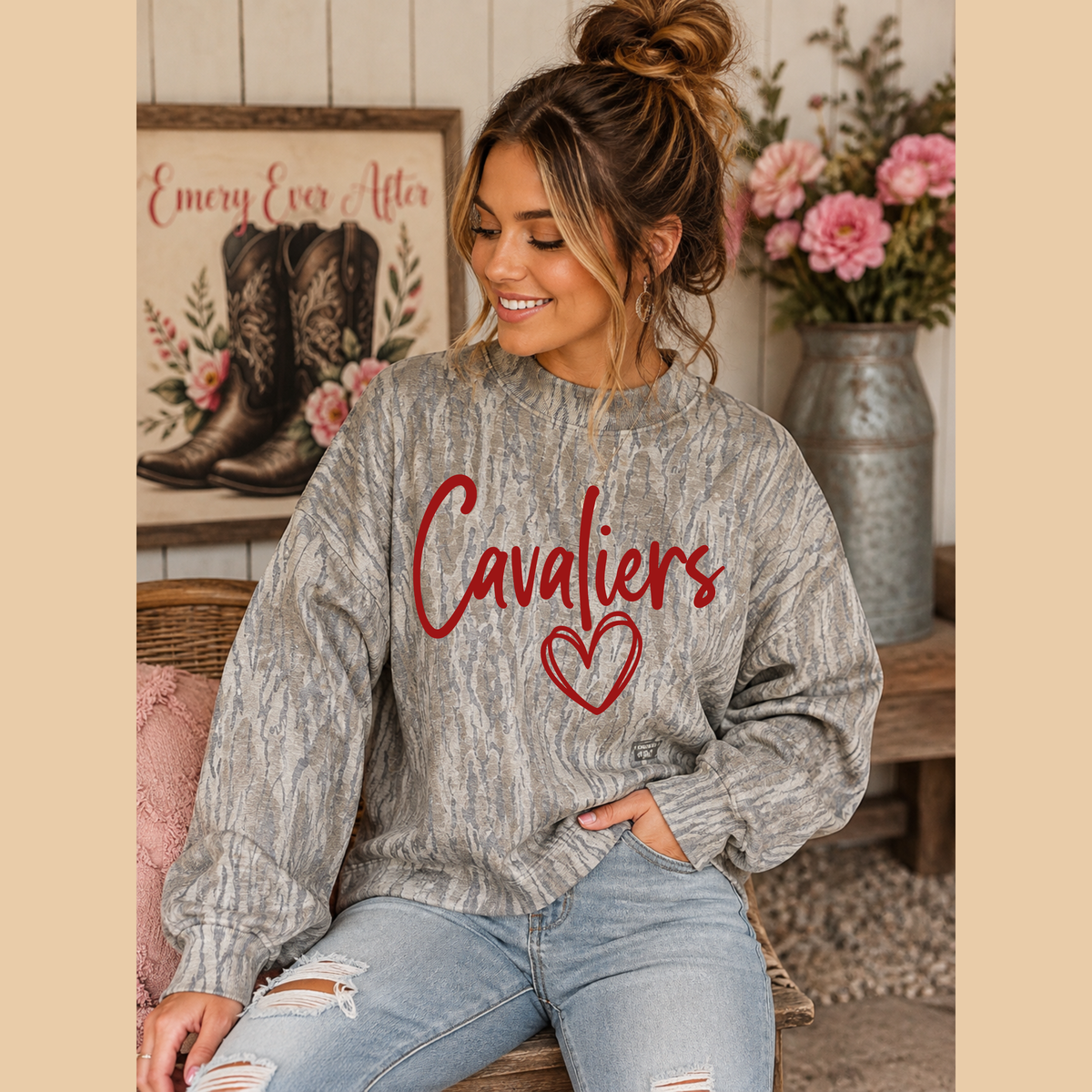 Mossy Oak Mock Neck Sweatshirt (PRE-ORDER)