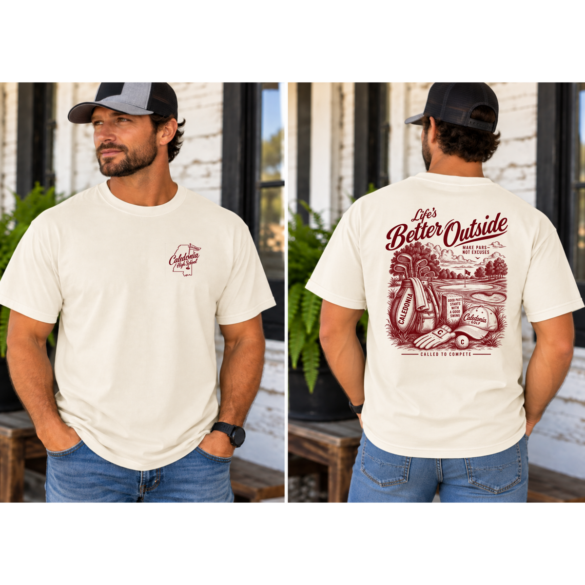 Comfort Color Ivory Golf T-Shirt