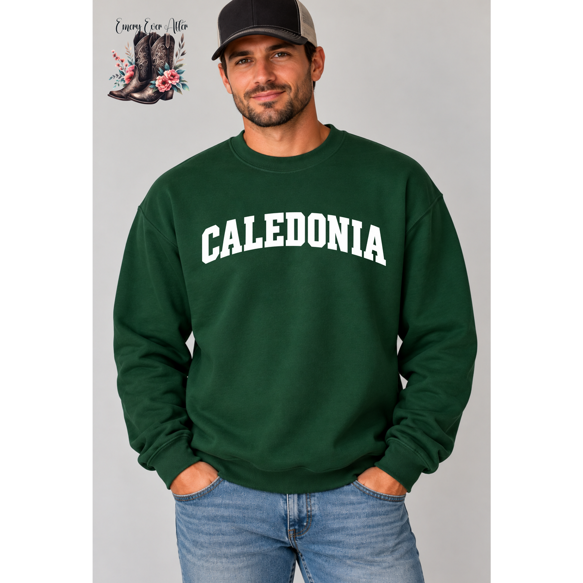 Basketball Gildan Sweatshirt (Forest Green)