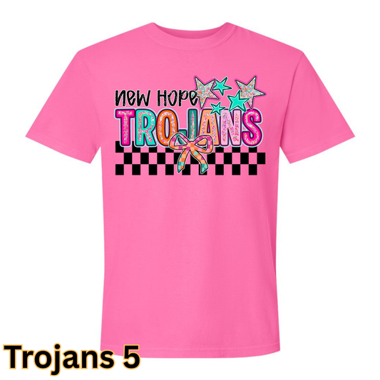 Trojans5 Youth CC T-Shirt (Neon Pink)
