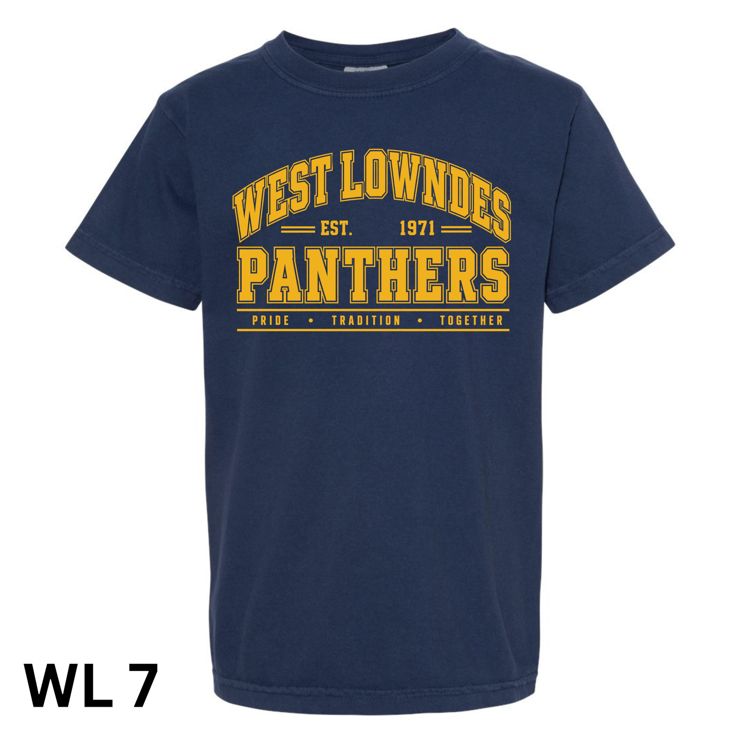 Panthers7 Youth CC T-Shirt (TrueNavy)
