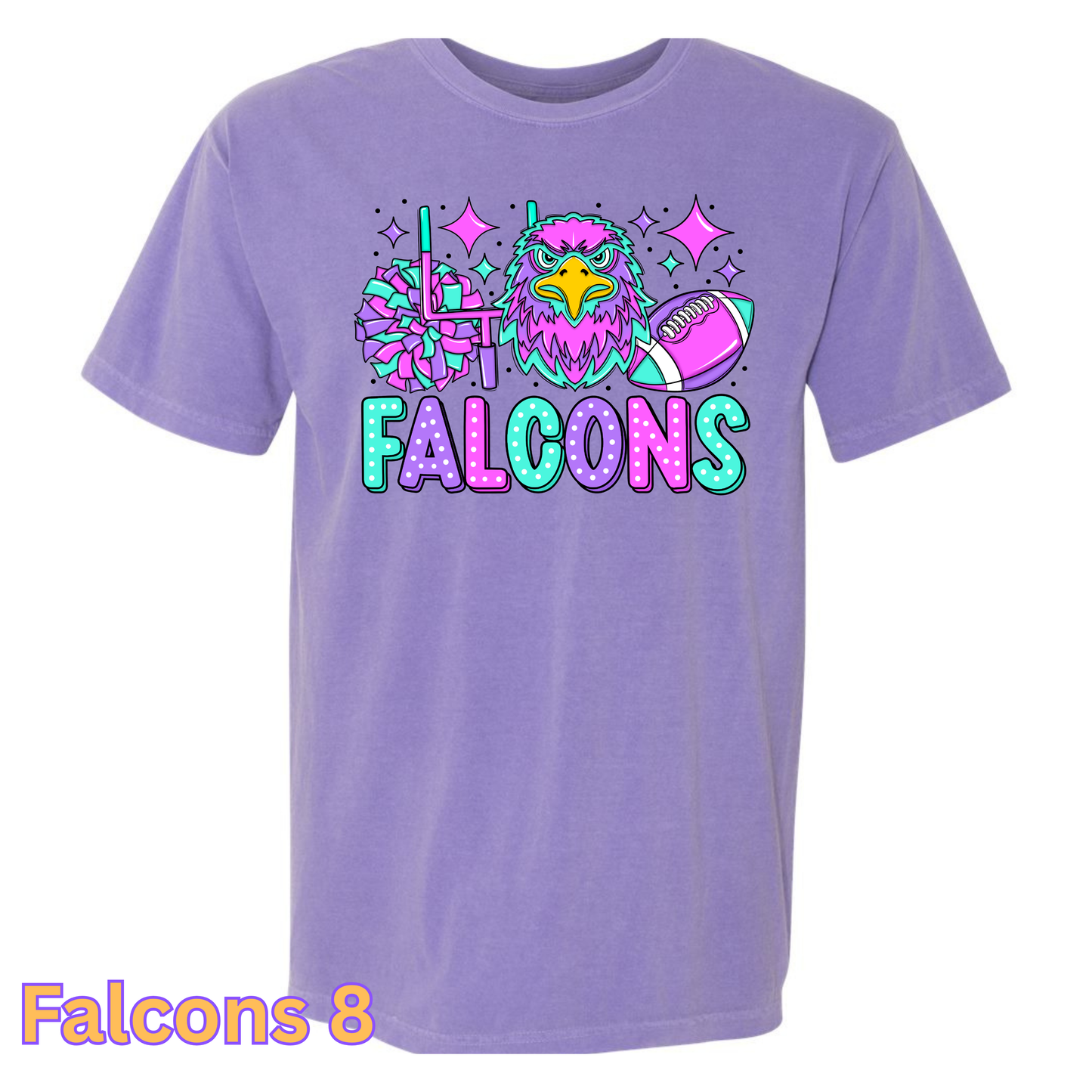 Falcons8 Youth CC T-Shirt (Violet)