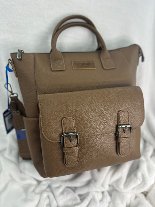 Wrangler Large Caramel Saddle Backpack
