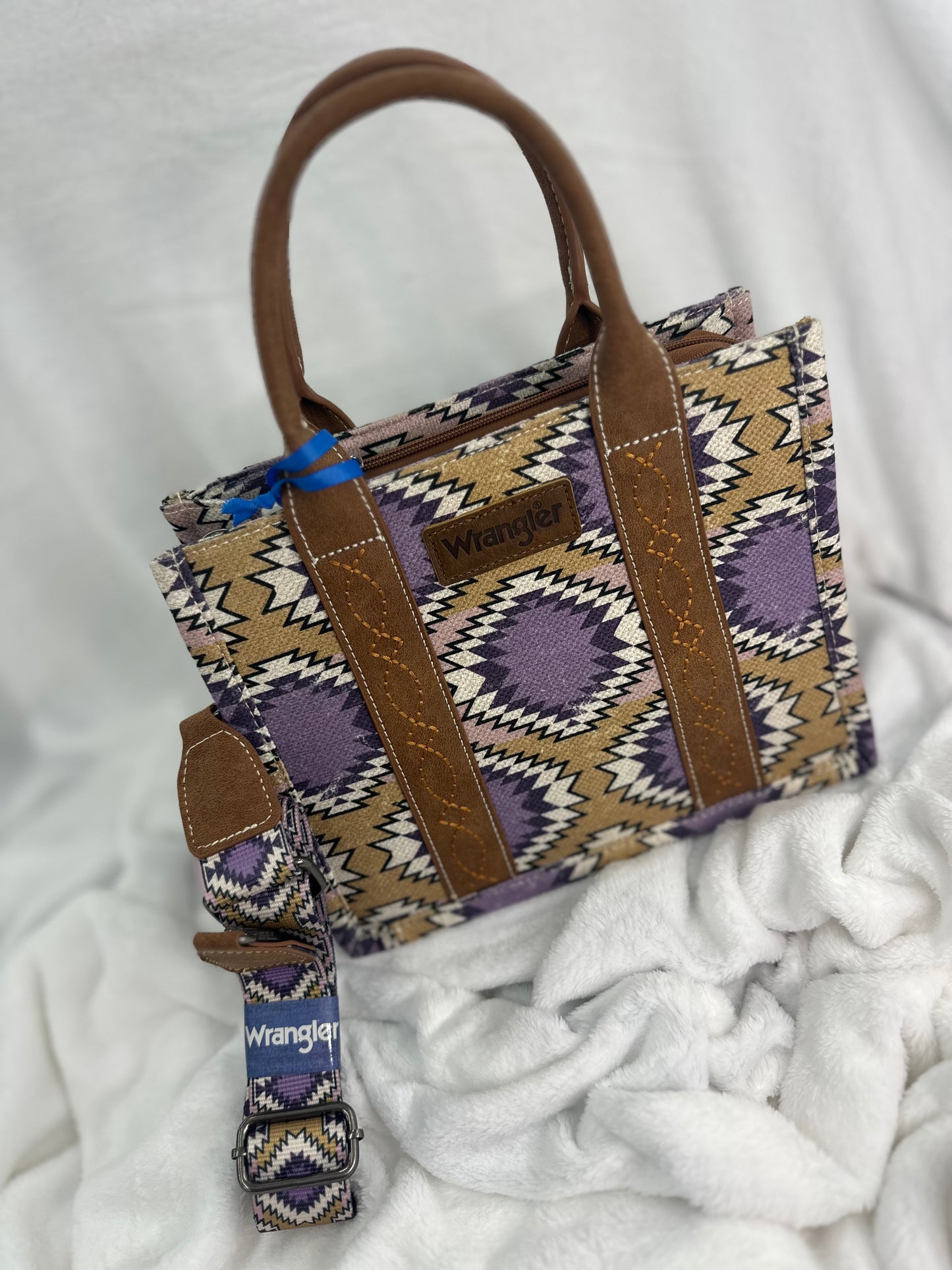 Wrangler Canvas Small Purple Poison Tote