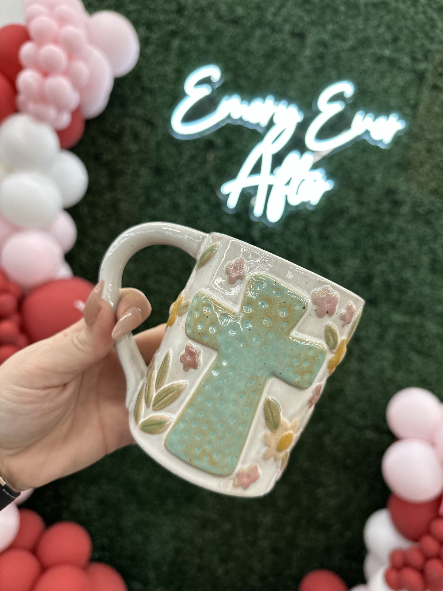 Glory Haus Cross & Flowers Mug
