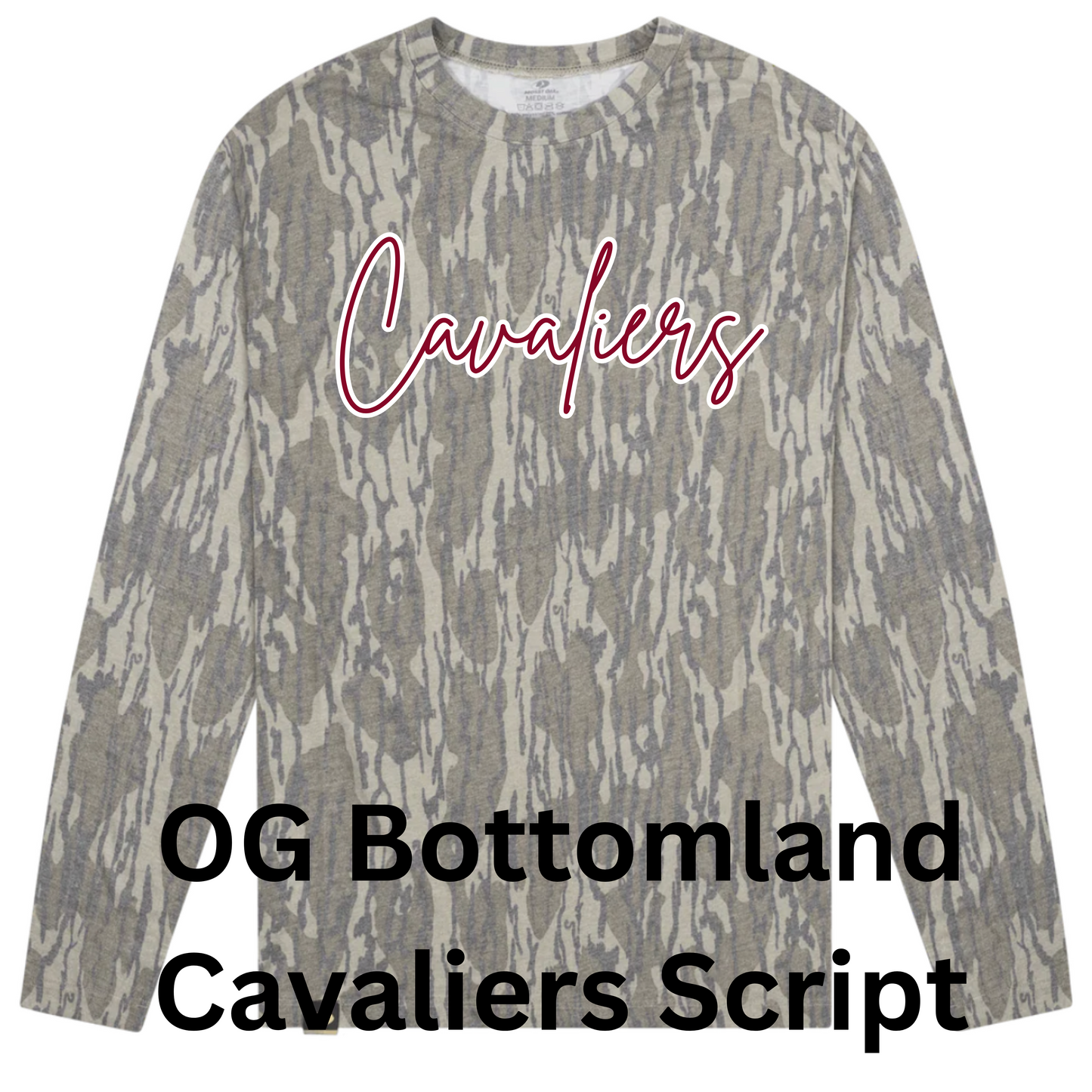 Mossy Oak Washed Out Long Sleeve w/ Print - Original Bottomland