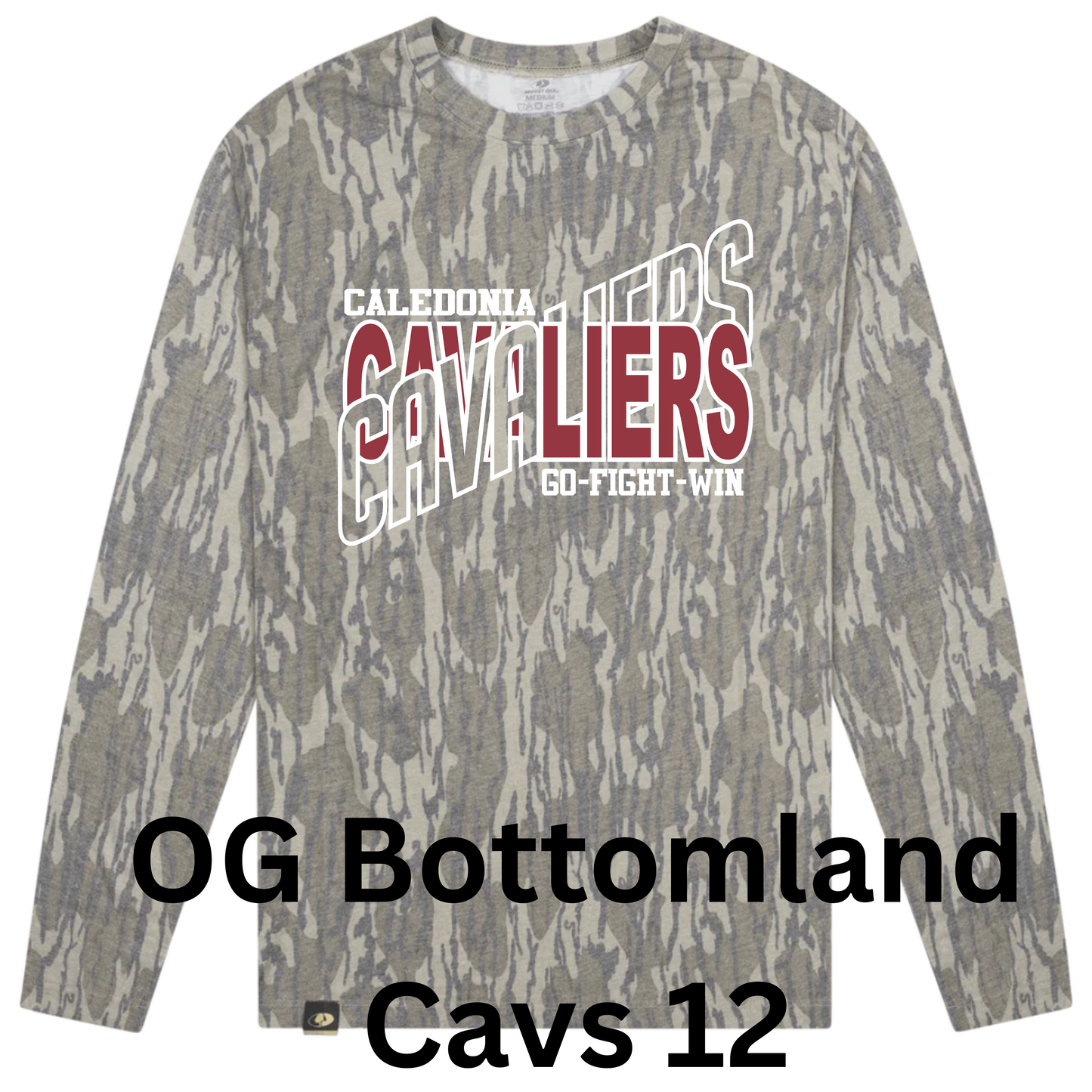 Mossy Oak Washed Out Long Sleeve w/ Print - Original Bottomland