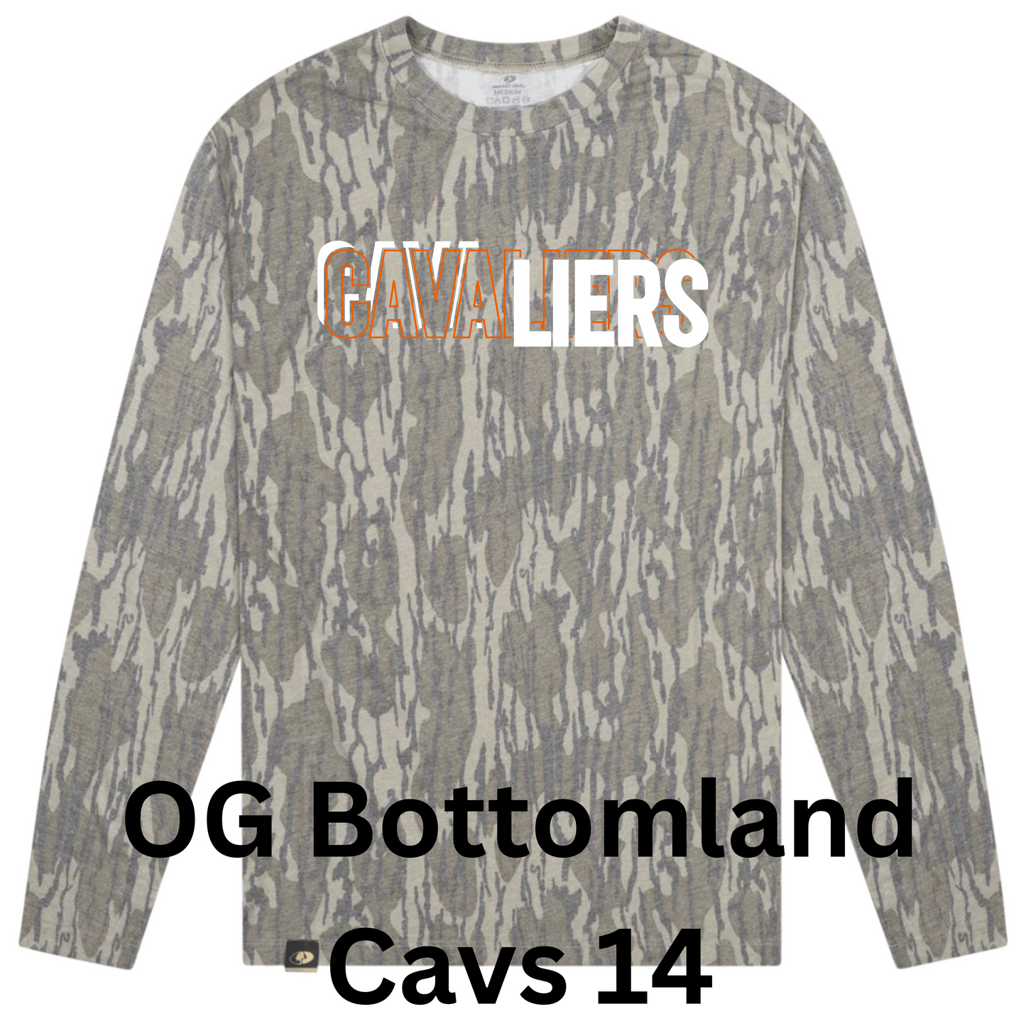 Mossy Oak Washed Out Long Sleeve w/ Print - Original Bottomland