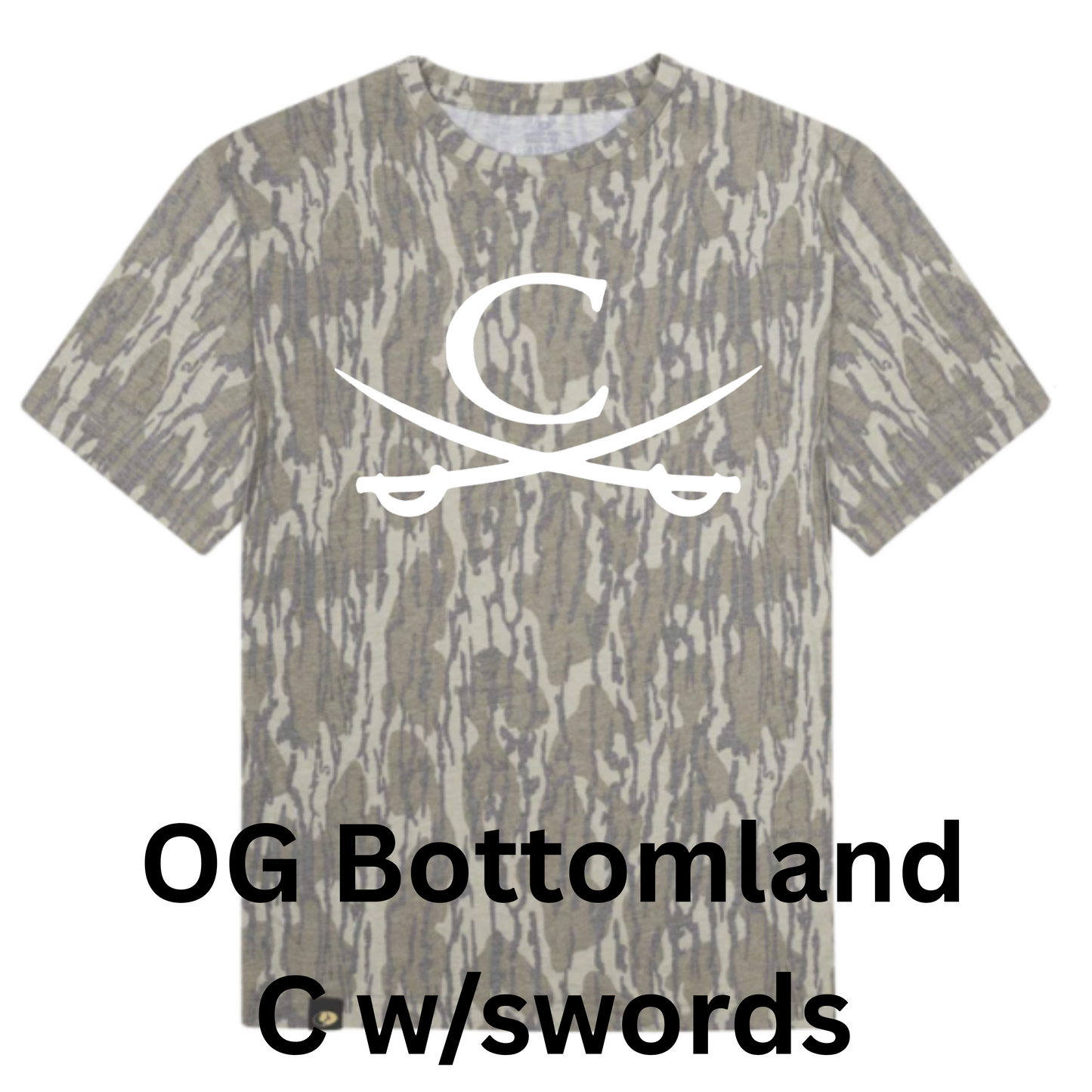 Mossy Oak Washed Out Tee w/ Print - Original Bottomland