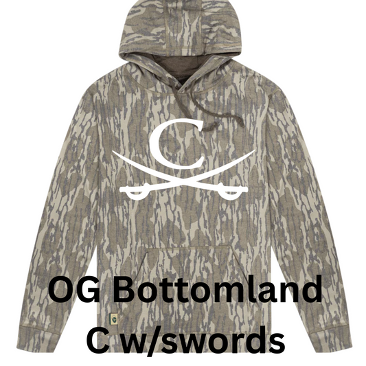 Mossy Oak Washed Out Hoodie w/ Print - Original Bottomland