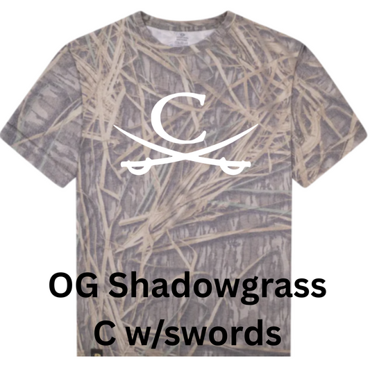 Mossy Oak Washed Out Tee w/ Print - Original Shadowgrass