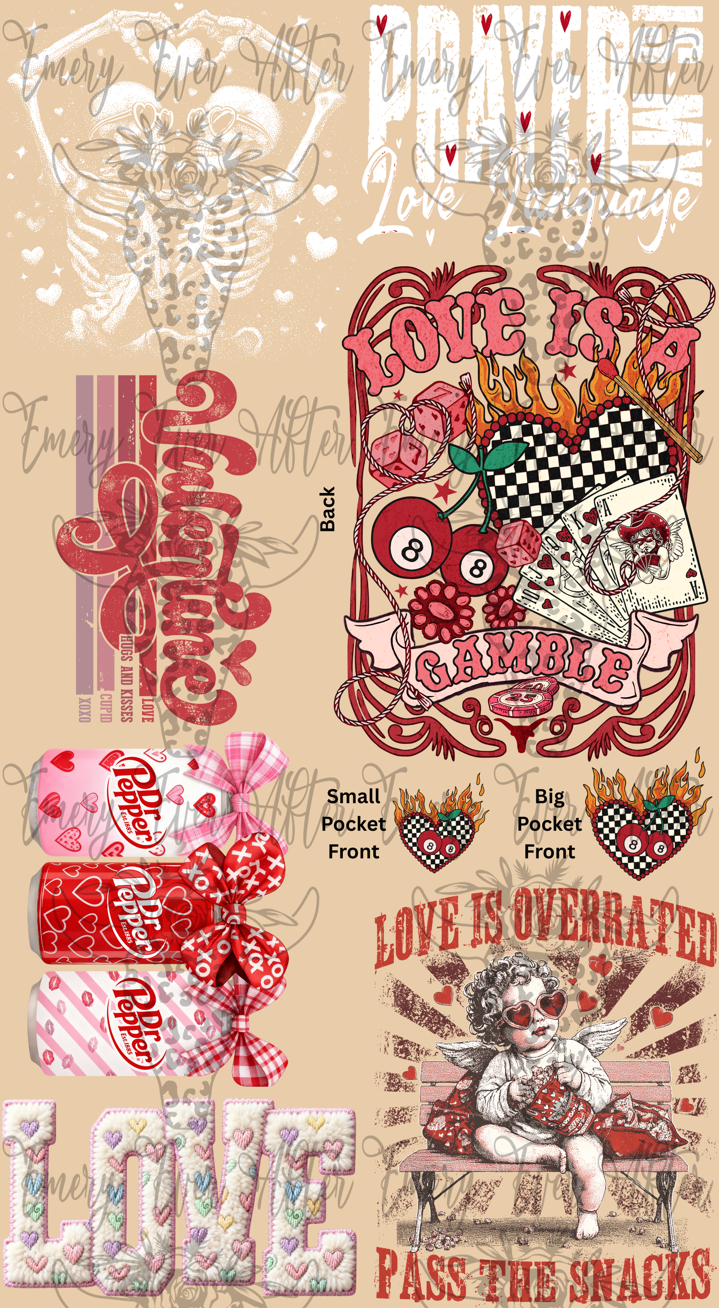 Pre-Made Valentines 2 22x40 Gangsheet