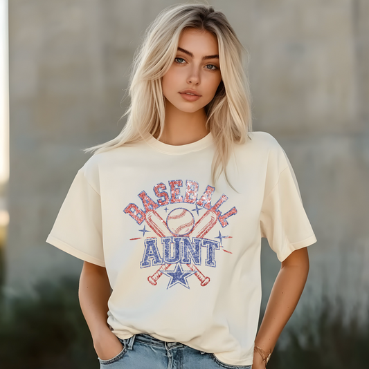 Baseball Aunt with Bats