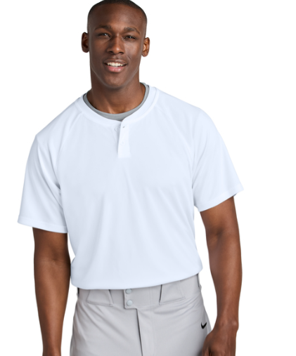 SportTek 2 Button Henley Drifit