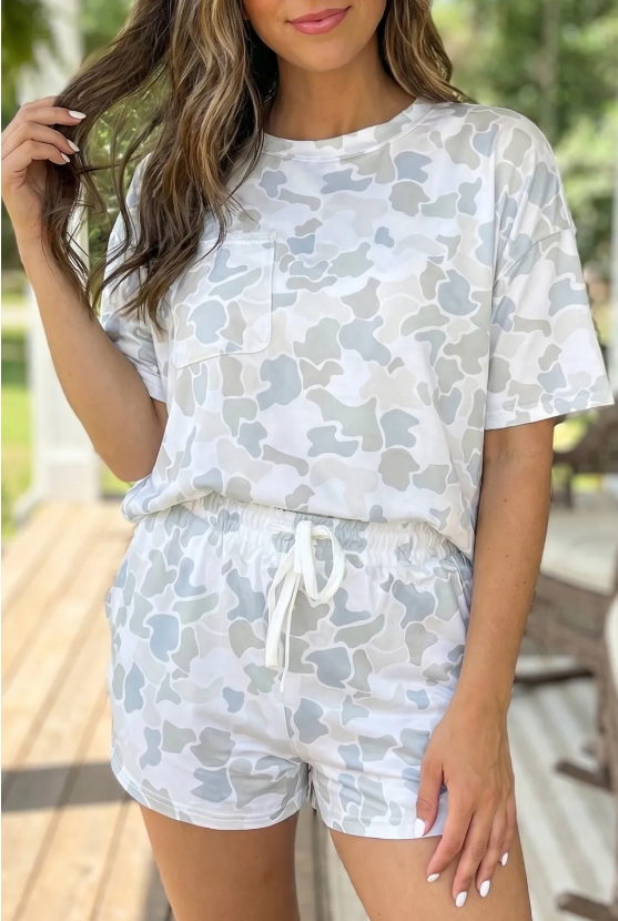 Duck Camo Casual Tee/Short Set