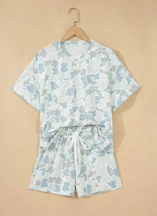 Duck Camo Casual Tee/Short Set