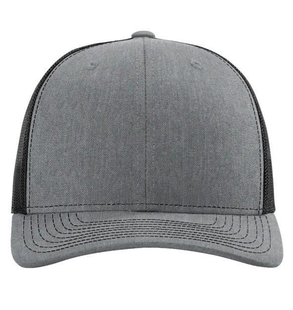 Richardson 112 Trucker-Hthr Grey/Black